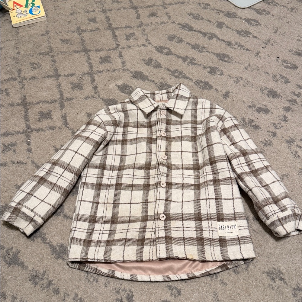 Shop Baby Barn Plaid Jacket